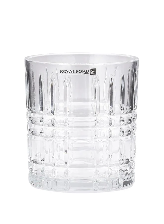 Royalford 3-Piece Transparent Glass Tumbler Set 320ml 10.8oz