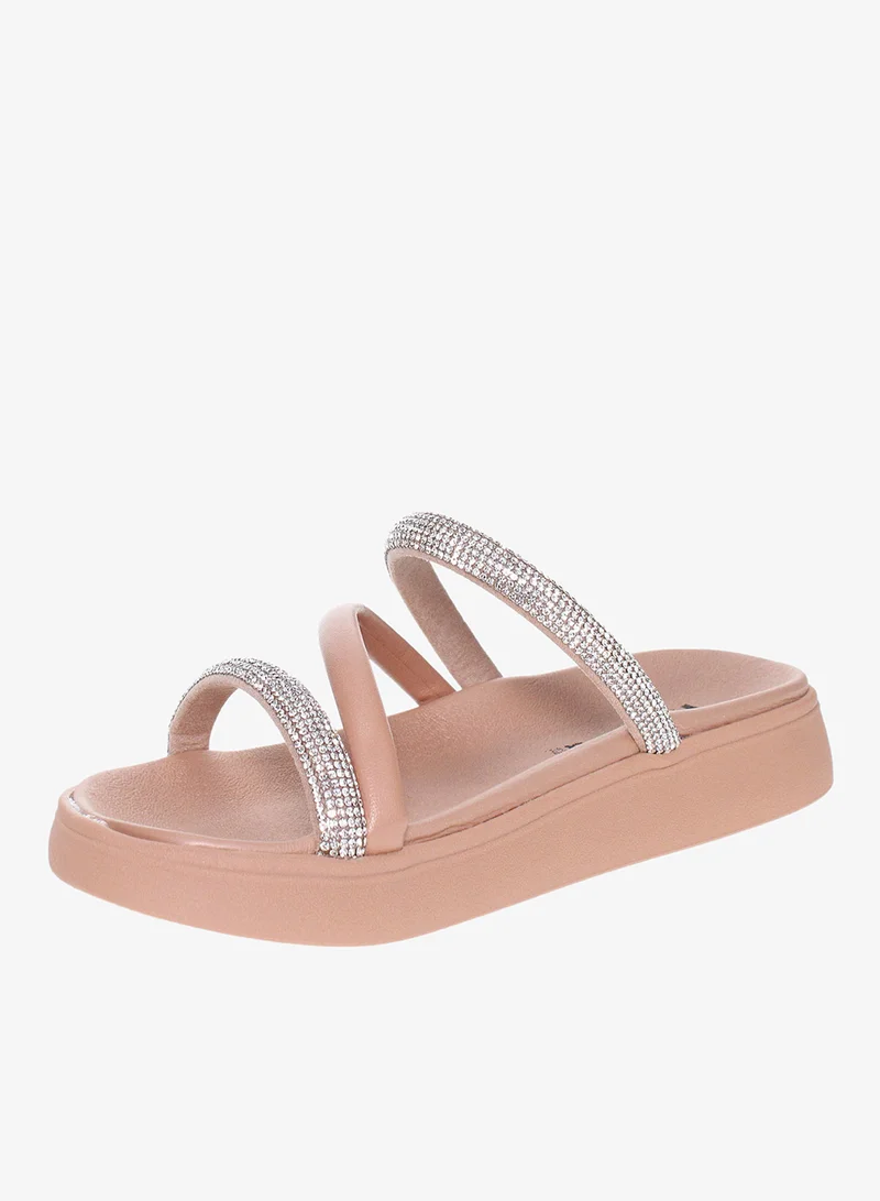 موليكا صنادل مسطحة للنساء - صنادل مسطحة أنيقة ونعال مسطحة مريحة للسيدات