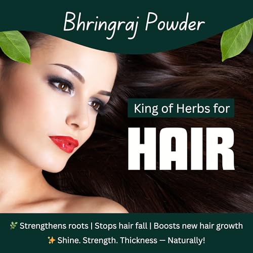 Brijbooti Bhringraj Powder for Hair Growth 200 Gram | bhringraj powder for eating | Good For Hair Mask & Pack | Natural Formula For Hair Mask & Growth - Image 4