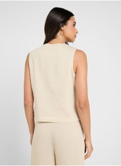 VERO MODA VMFEA SL STRING WAISTCOAT  - Image 2