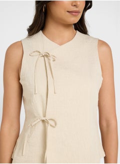 VERO MODA VMFEA SL STRING WAISTCOAT  - Image 3