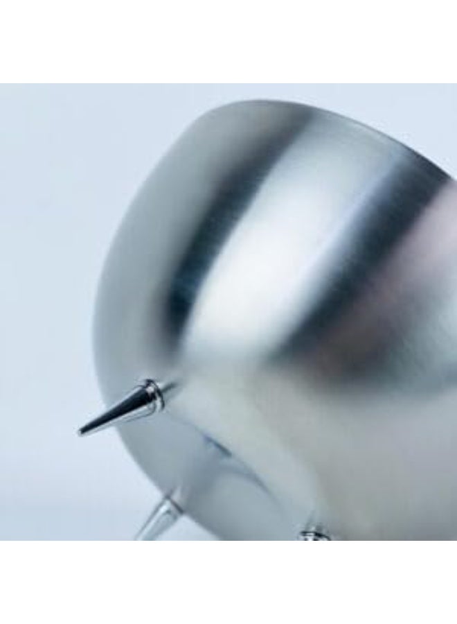 Deep stainless steel salad bowl with 3 legs, 25 cm - Image 2