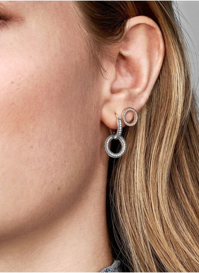 PANDORA - Sparkling Circle Stud Earrings for Women - Image 1