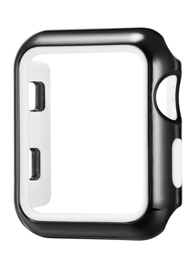 NIBEMINENT Protective Bumper Case Cover For Apple Watch Series 3 42mm Gunmetal/White  - Image 1