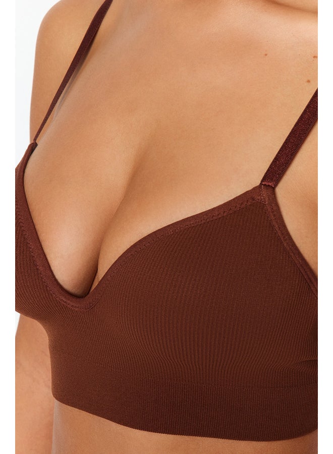 trendyol Brown Seamless/Seamless Covered Bra THMAW22SU0043  - Image 3