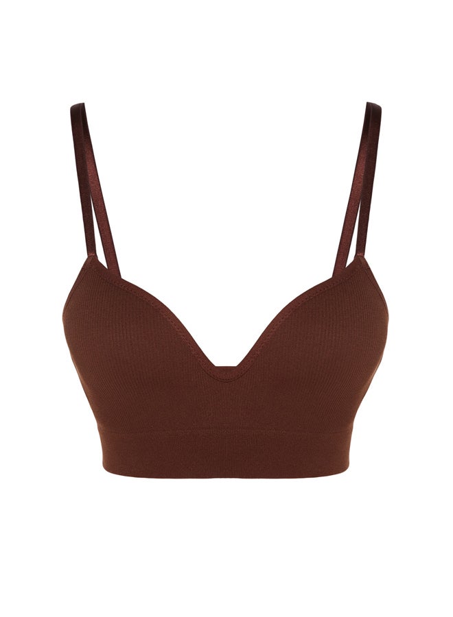 Brown Seamless/Seamless Covered Bra THMAW22SU0043