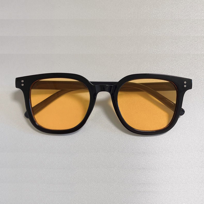 Generic Sweet Spicy Cool Girl Gradient Sunglasses Black-framed tea 