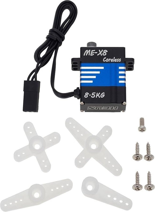 MEUS RACING سيرفو MEUS Racing بدون قلب TRX4M مع حامل وذراع سيرفو لقطع غيار ترقية سيارة الزحف TRX4M 1/18 RC، مخصص فقط للإطار الأصلي (8.5 كجم). - Image 5