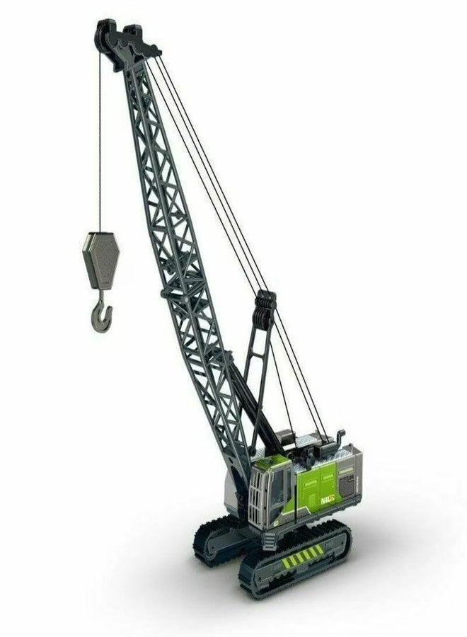 PROBABE 1:50 Scale Construction Long Crane Toy for Kids with Rubber Track and 360 Degree Rotating Towing Pull Back Diecast Plastic Construction Vehicles Crane Toy - Image 1