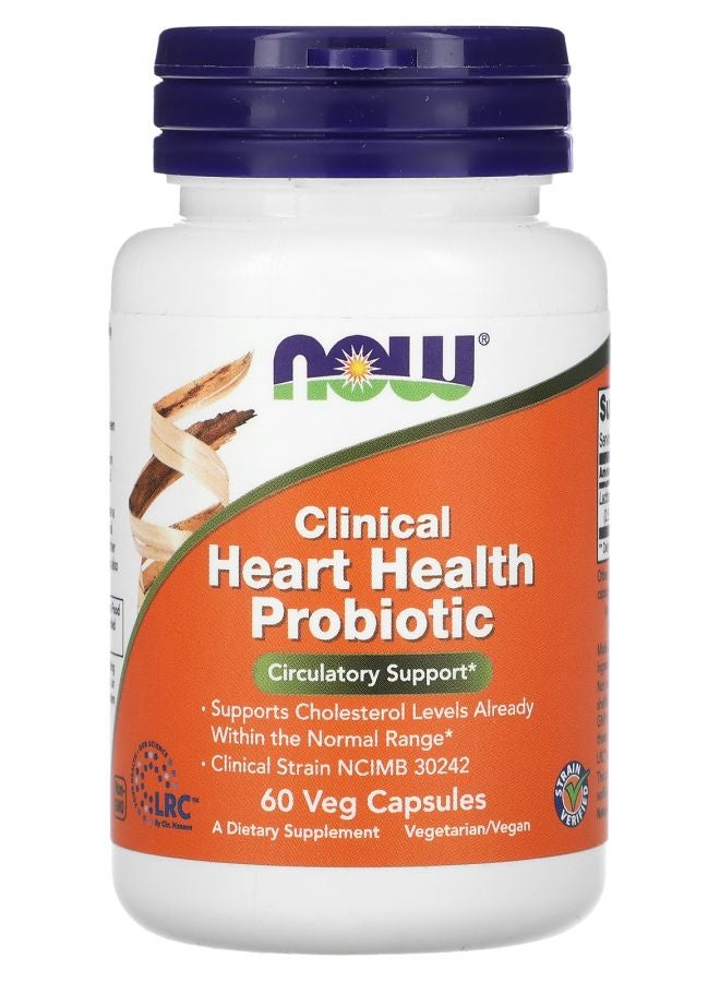 now Clinical Heart Health Probiotic 60 Veg Capsules