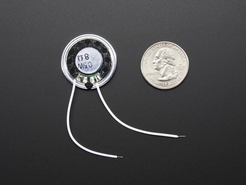 Adafruit Mini Metal Speaker w/Wires - 8 ohm 0.5W [ADA1890] - Image 2