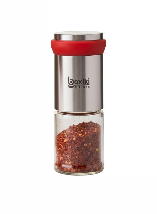 Boxiki Kitchen Premium Chili Mill Grinder - Manual Spice Grinder for Dried Chili, Pepper & Herbs - Ceramic Mechanism, Stainless Steel Spice Mill for Kitchen & Dining - Image 2