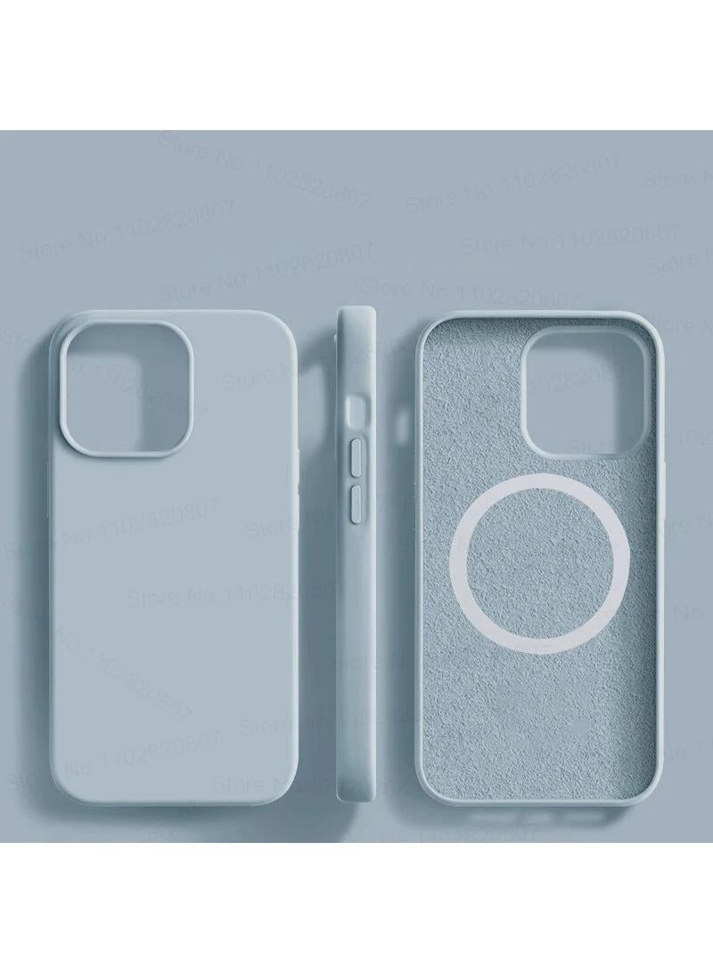 Y&D Silicone Phone Case For IPhone 13 Supports Magnetic Charging, Slim Liquid Silicone Case, Shock Absorbing, Screen and Camera Protection - Image 2