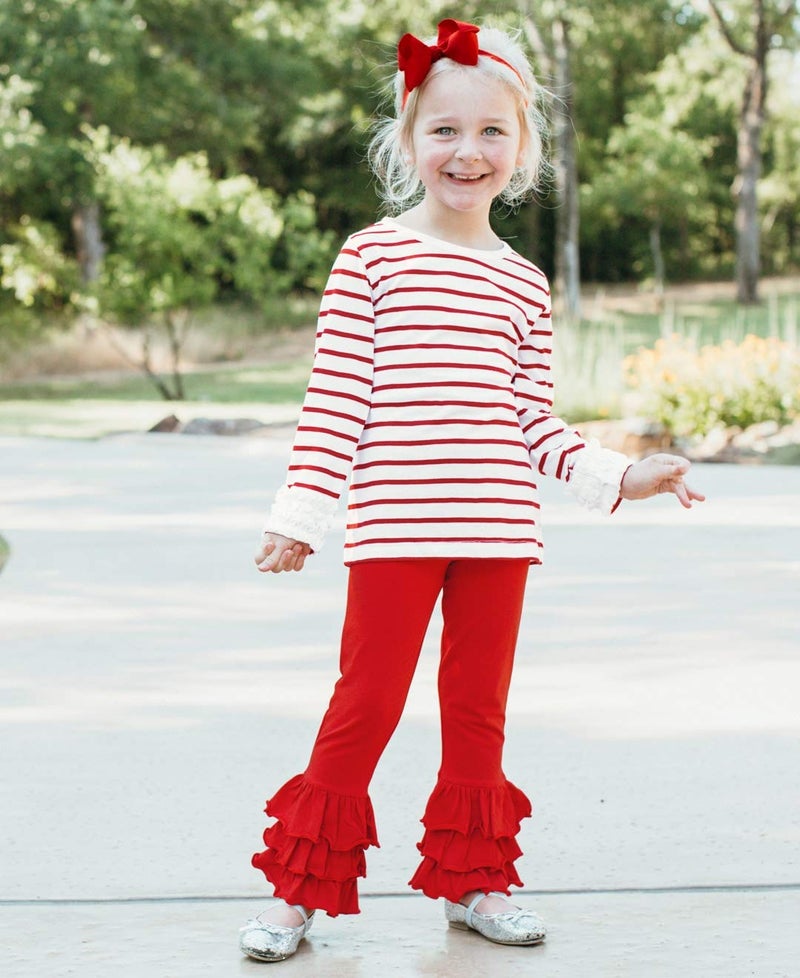 RuffleButts Girls Red Bow Headband - One Size - Image 3