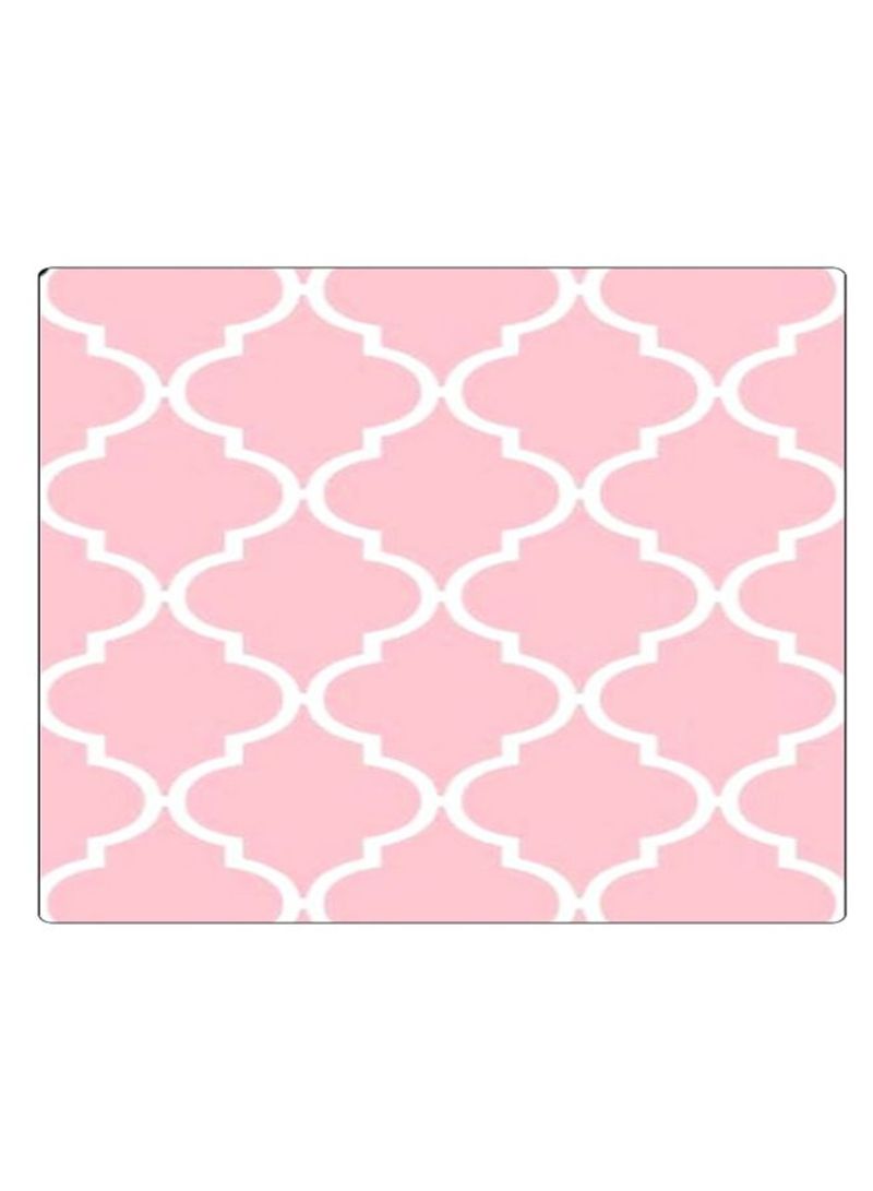 RKN Printed Anti-Slip Gaming Mouse Pad Pink/White