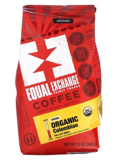 Equal Exchange Organic Coffee Colombian Ground Full City Roast 12 oz (340 g) 