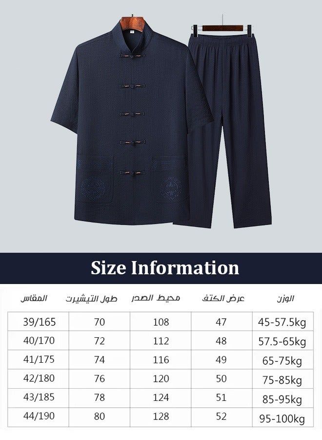 Men's casual suits, summer men's suits, suits consisting of a jacket and pants - Image 5