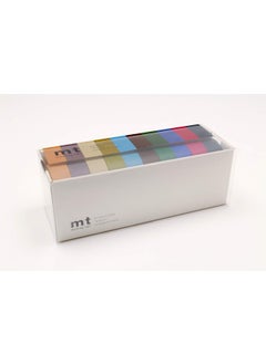 MT MT Washi Masking Tape, 15 mm x 10 mtrs Shade - Dark Color (Pack of 10) 