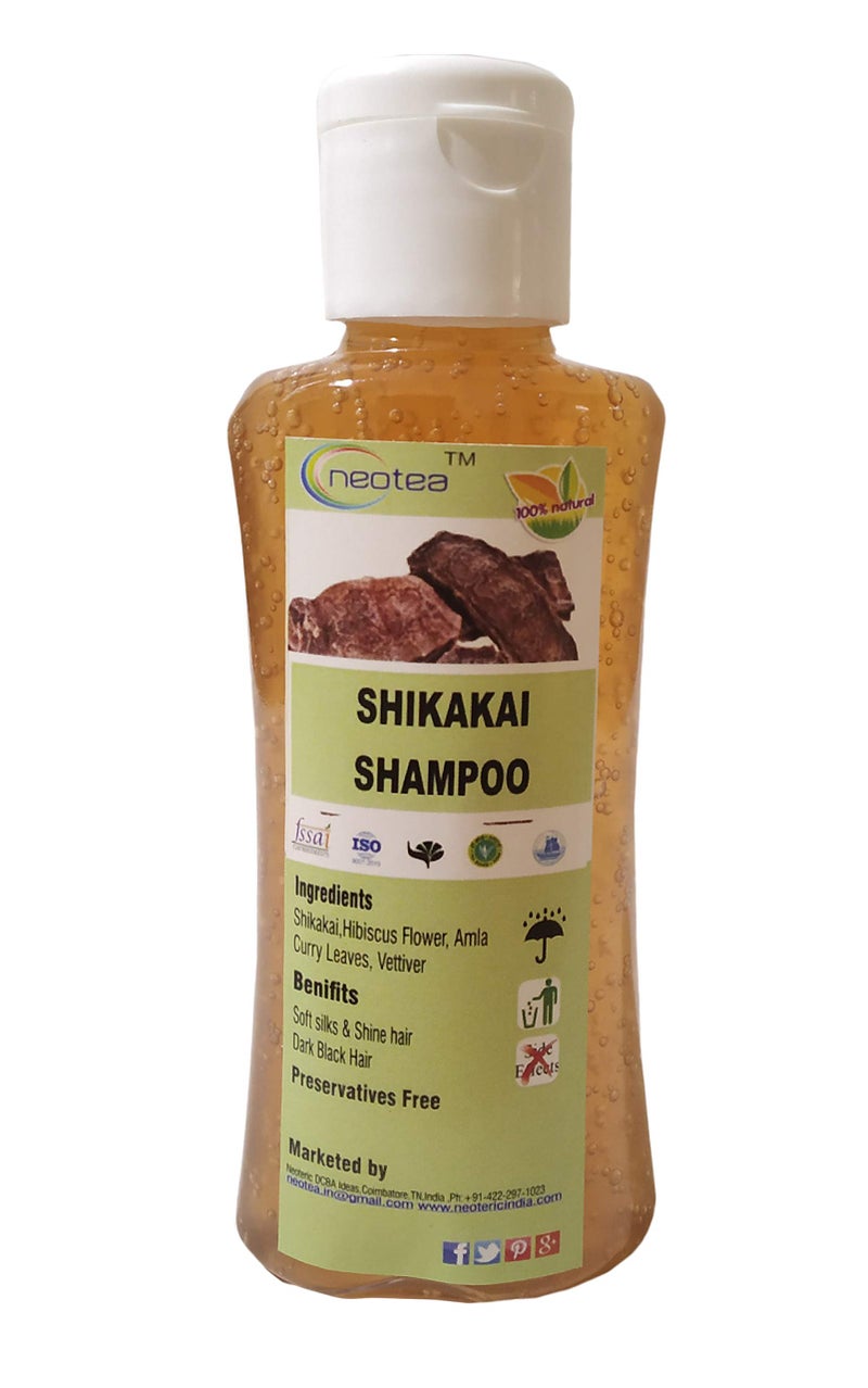 Neotea Herbal Shikakai & Vettiver Shampoo, 250ml – Natural Shampoo for Hair Growth, Strengthening & Nourishment, Paraben-Free, Sulfate-Free, Chemical-Free, Suitable for All Hair Type - Image 1