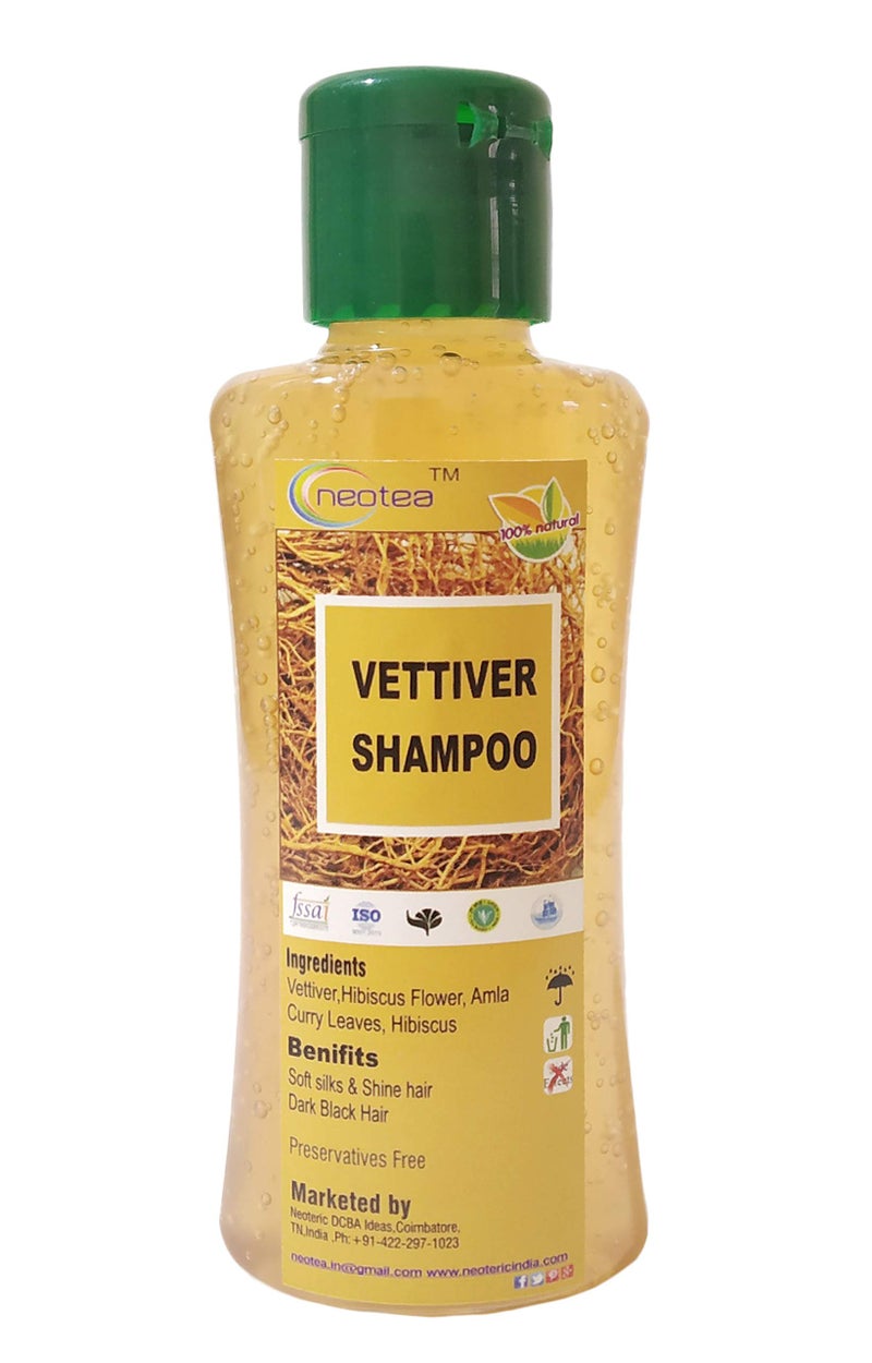 Neotea Herbal Shikakai & Vettiver Shampoo, 250ml – Natural Shampoo for Hair Growth, Strengthening & Nourishment, Paraben-Free, Sulfate-Free, Chemical-Free, Suitable for All Hair Type - Image 2