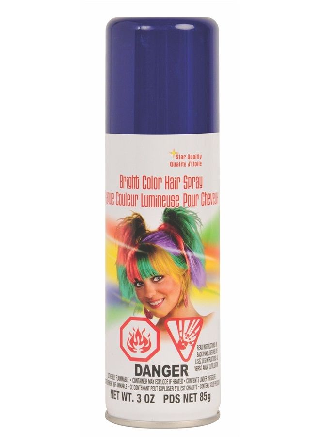 RUBIE'S بخاخ شعر بألوان زاهية، أزرق