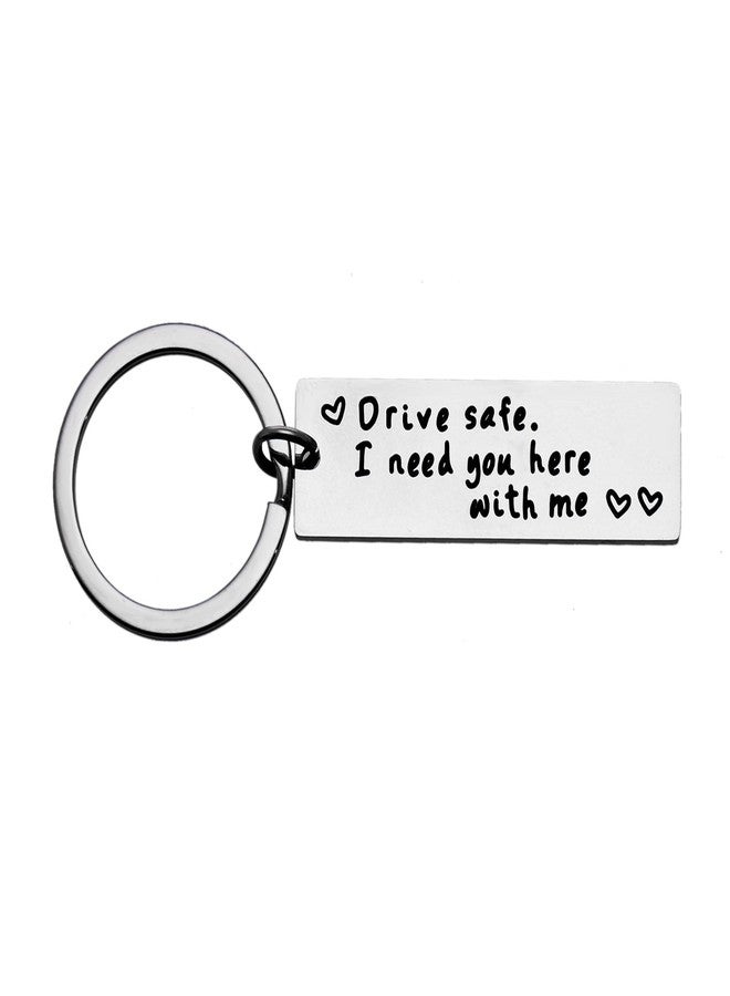 YEEQIN Boyfriend Gifts Drive Safe Keychain I Need You Here With Me Trucker Husband Gift Dad Gift Valentines day - Image 1