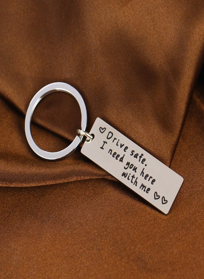 YEEQIN Boyfriend Gifts Drive Safe Keychain I Need You Here With Me Trucker Husband Gift Dad Gift Valentines day - Image 2