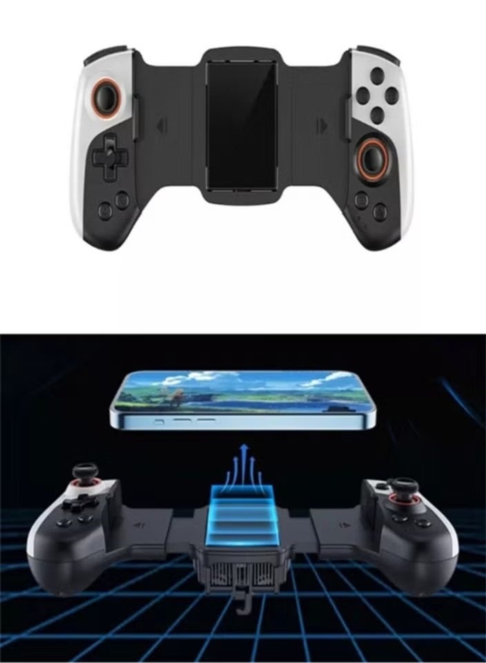 2 IN 1 Telescopic Gamepad Type C Cooling Wireless Mobile Gaming Controller Dual Joystick 300mAh for iPhone Android Phone Switch PC - Image 1