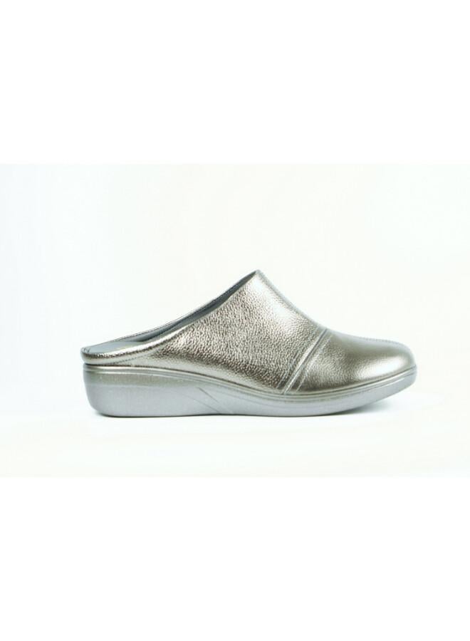 ZAYNA 092-3180 Zayna Ladies Casual Slides 2418-30 Pewter - Image 1