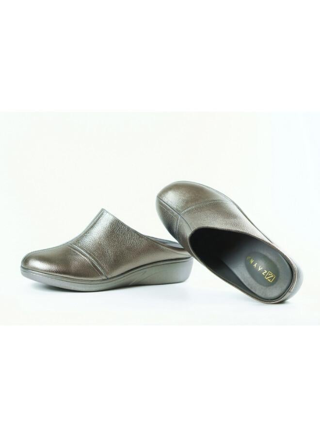 ZAYNA 092-3180 Zayna Ladies Casual Slides 2418-30 Pewter - Image 5