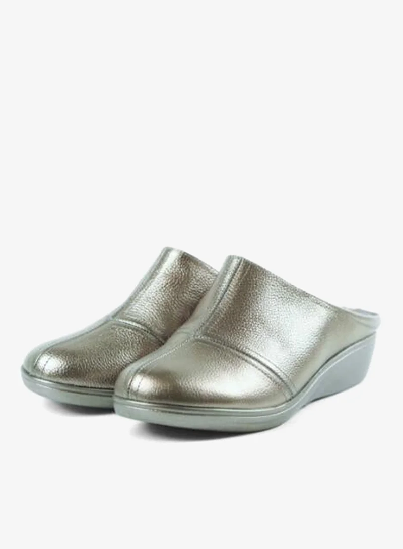 Zayna Pewter 092-3180 Zayna Ladies Casual Slides 2418-30 Pewter for Women | Best Price UAE