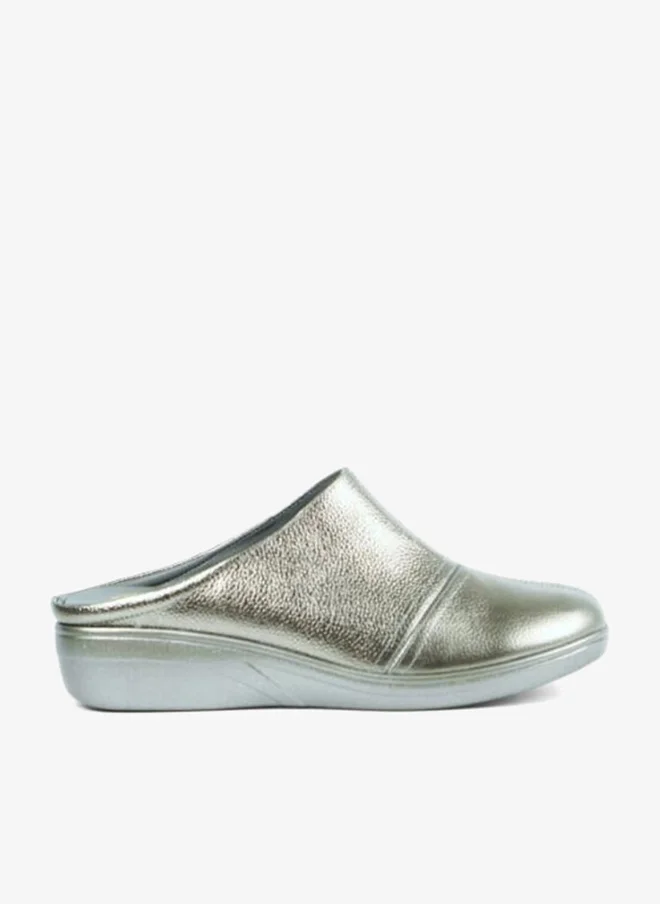 ZAYNA 092-3180 Zayna Ladies Casual Slides 2418-30 Pewter