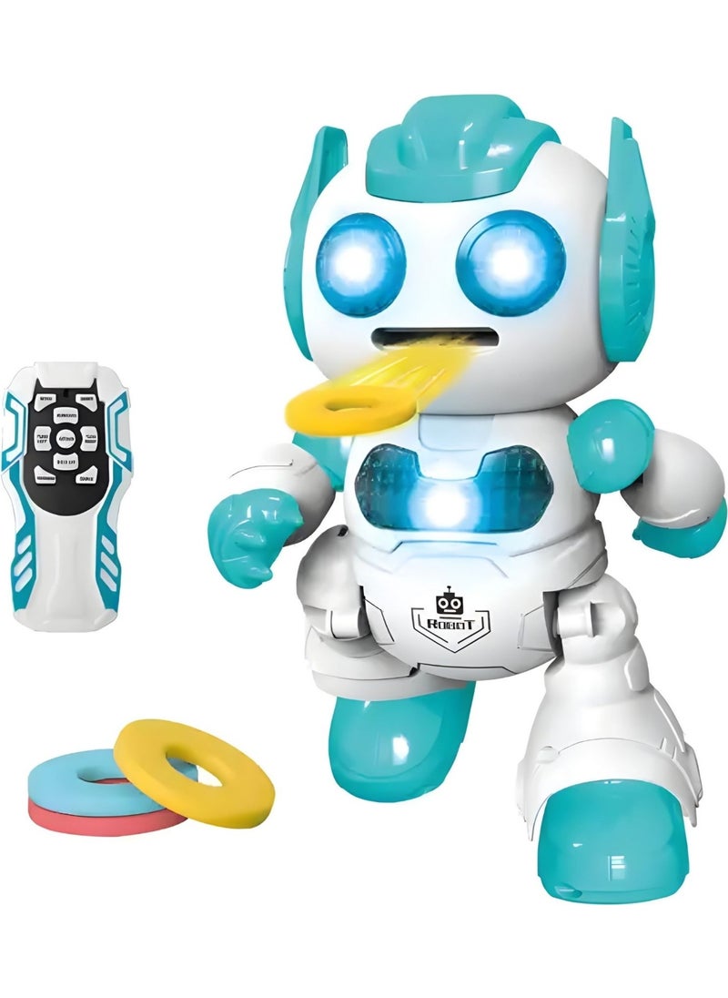 Apexma - Remote Control Disc Throwing Robot with Sound - Fun Musical Disc Throwing Robot - Image 1