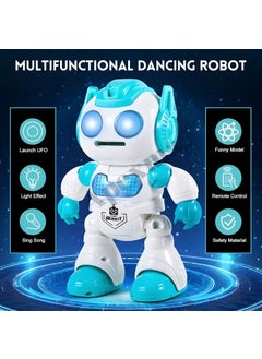 Apexma Remote Control Disc Throwing Robot with Sound - Fun Musical Disc Throwing Robot  - Image 5