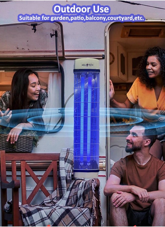 Laravel - Bug Zapper with 2 Light Bulbs, Flying Insects Killer with 2*10W UV Light & 3800V Electric Shoc,Mosquitos & Flys Trap-Indoor & Outdoor Use, Eliminate Flying Insects  50*20*12.5cm - Image 1