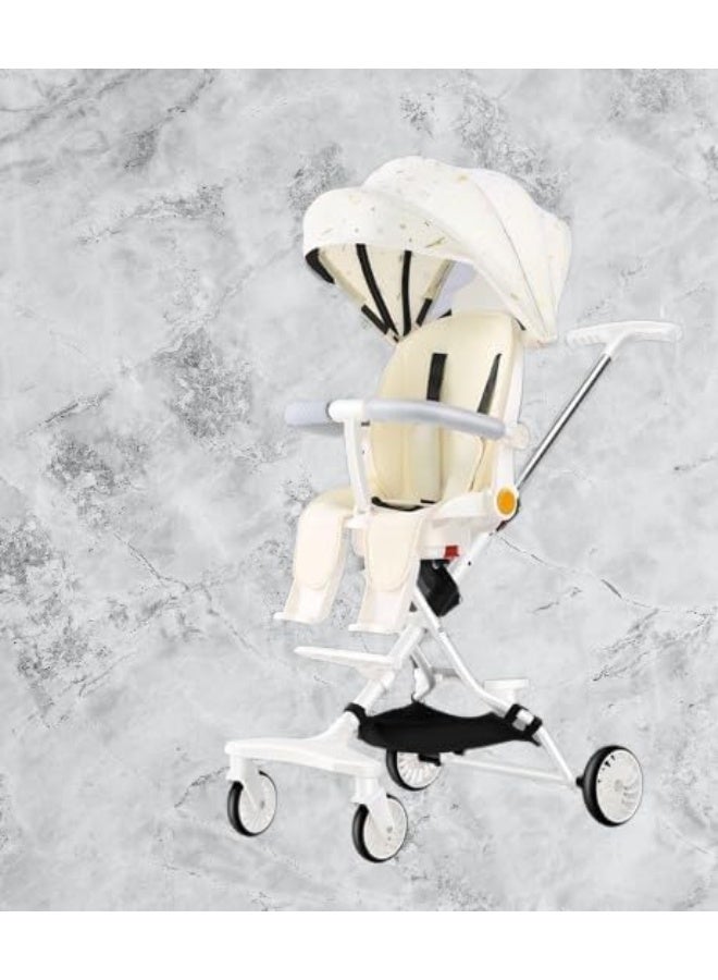 Travel Stroller for Airplane- Portable Compact Airport Stroller - Small Stroller for Toddler Travel Baby Stroller, High Landscape Convertible Stroller, Spacious Seat baby toddler strollers - Image 3