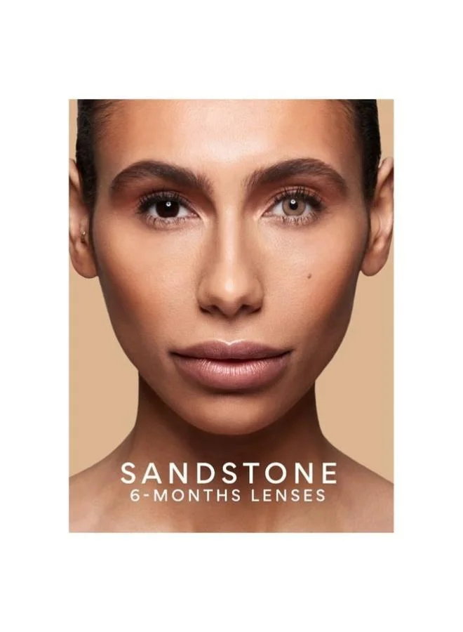 swati Cosmetics Coloured Contact Lenses  Sandstone 6 Months