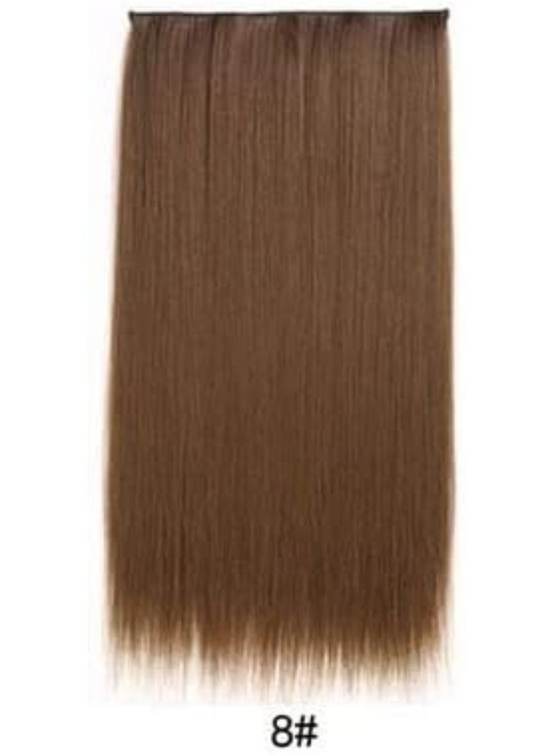 إستيل وصلات شعر مموجة بطول قطعة واحدة كاملة الرأس مع 5 مشابك مناسبة للنساء والفتيات بشكل مستقيم رقم 8 - Image 3