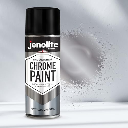 JENOLITE طلاء رذاذ جينوليت كروم - لمسة نهائية كرومية ناعمة - طلاء متعدد الأسطح للمعادن والبلاستيك والمزيد - مناسب للاستخدام الداخلي والخارجي - 400 مل (13.52 أونصة) - Image 5