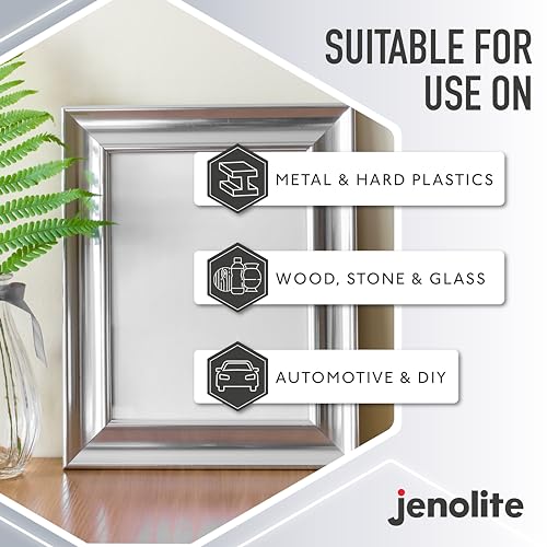 JENOLITE طلاء رذاذ جينوليت كروم - لمسة نهائية كرومية ناعمة - طلاء متعدد الأسطح للمعادن والبلاستيك والمزيد - مناسب للاستخدام الداخلي والخارجي - 400 مل (13.52 أونصة) - Image 3