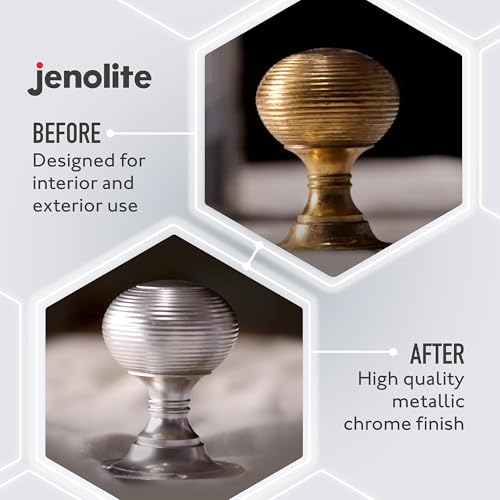JENOLITE طلاء رذاذ جينوليت كروم - لمسة نهائية كرومية ناعمة - طلاء متعدد الأسطح للمعادن والبلاستيك والمزيد - مناسب للاستخدام الداخلي والخارجي - 400 مل (13.52 أونصة) - Image 4