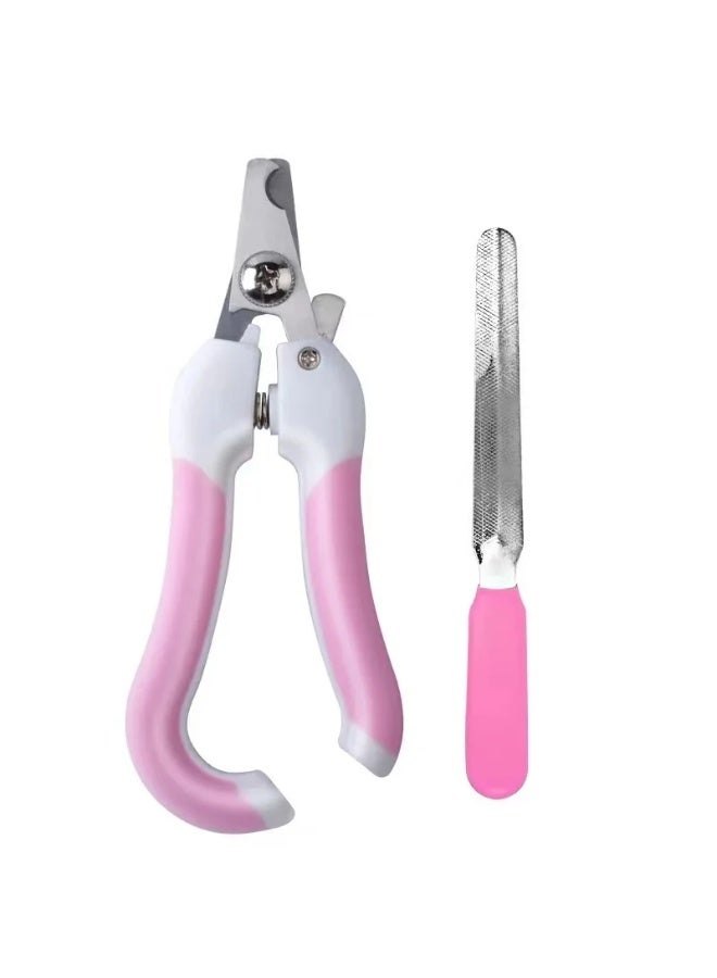 مقص أظافر للقطط والكلاب مع مبرد – قصّافة آمنة ودقيقة للحيوانات الأليفة – تصميم مريح بمقبض مانع للانزلاق - Image 1