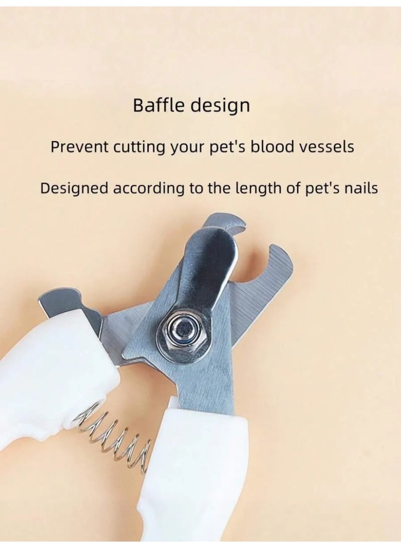 مقص أظافر للقطط والكلاب مع مبرد – قصّافة آمنة ودقيقة للحيوانات الأليفة – تصميم مريح بمقبض مانع للانزلاق - Image 4
