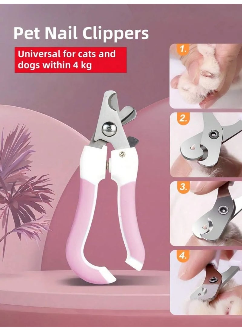 مقص أظافر للقطط والكلاب مع مبرد – قصّافة آمنة ودقيقة للحيوانات الأليفة – تصميم مريح بمقبض مانع للانزلاق - Image 3