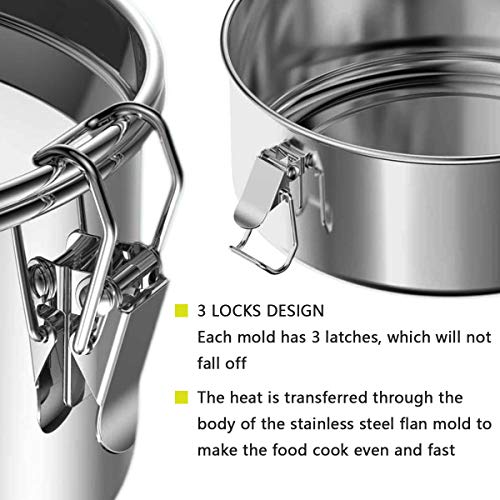 LCPUD Flan Mold, Stainless Steel Flan Pan Mold with Lid(62 oz) Compatible with Instant Pot 6 qt [3qt, 8qt avail] Flanera Flan Maker Quesillera Molde Para Flan, Flaneras Moldes Con Tapa - Image 2