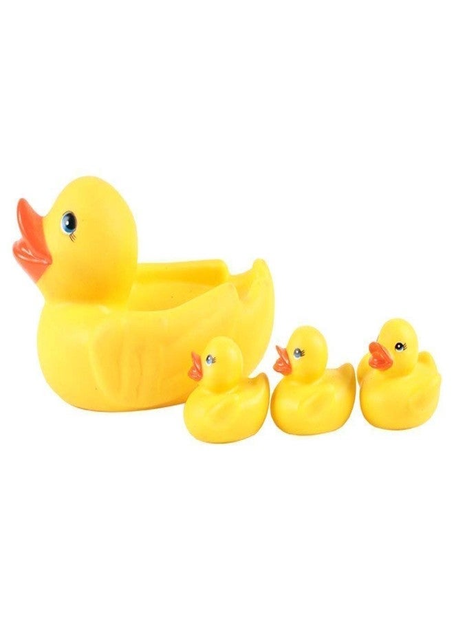 KINTIN Gopinath Shopee Chu Chu Duck Family Bath Toys Non-Toxic Rubber Squeezy Bathtub Toys for Baby, Toddlers, Infants - Image 3