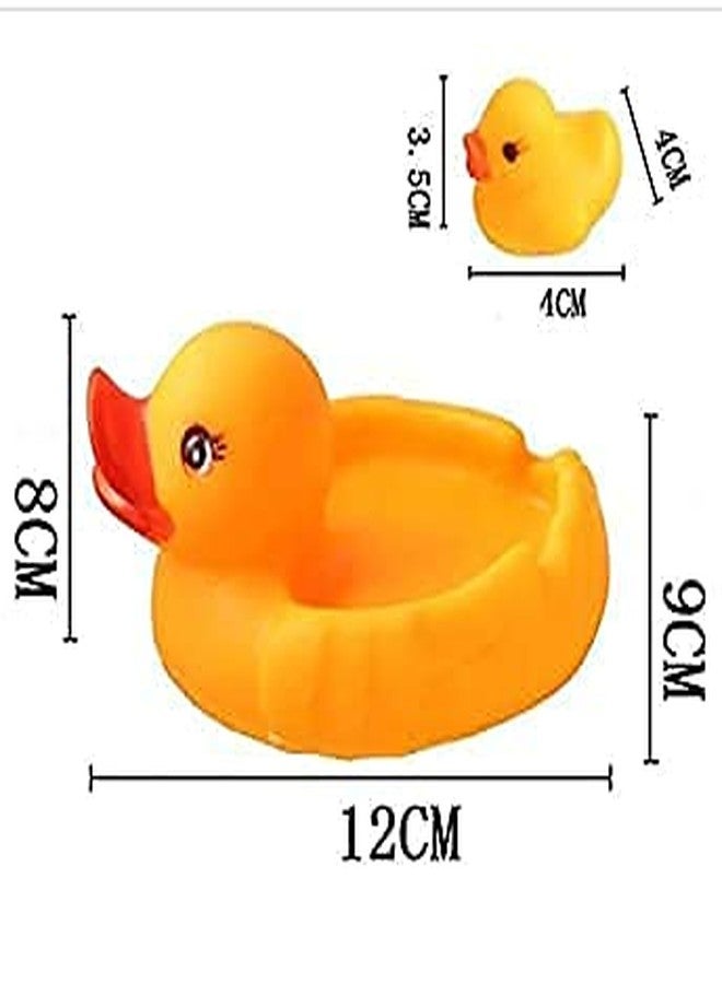 KINTIN Gopinath Shopee Chu Chu Duck Family Bath Toys Non-Toxic Rubber Squeezy Bathtub Toys for Baby, Toddlers, Infants - Image 5