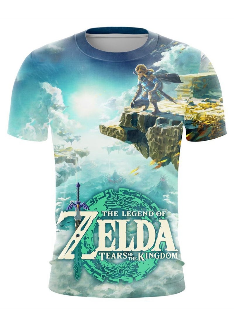 Game Zelda Breath of the Wild 3D digital printing personalized breathable children's T-shirt  - Image 1