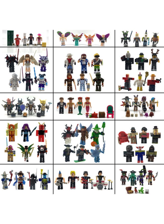 6-9 سنتيمتر العالم الافتراضي Roblox دمية تمثال نموذج مجموعة 21 لعبة محاصر/نماذج تمثال-اللون: دمية المدرسة الثانوية - Image 3