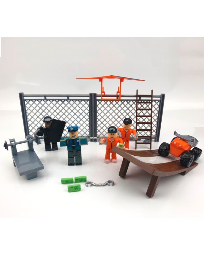 6-9 سنتيمتر العالم الافتراضي Roblox دمية تمثال نموذج مجموعة 21 لعبة محاصر/نماذج تمثال-اللون: دمية المدرسة الثانوية - Image 4